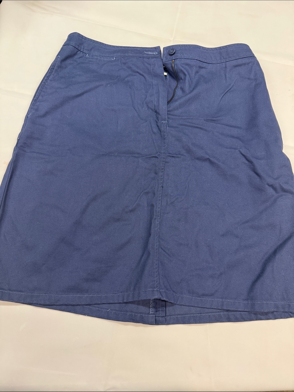 L.L. Bean Navy Straight Mini Skirt